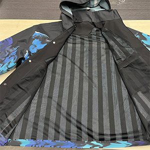 Jaqueta com estampa total de alta complexidade – Serviço totalmente personalizado